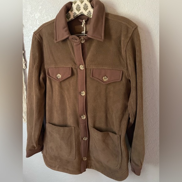 NWT BlankNYC Fleece Button Front Shirt Jacket Shacket - Picture 4 of 6